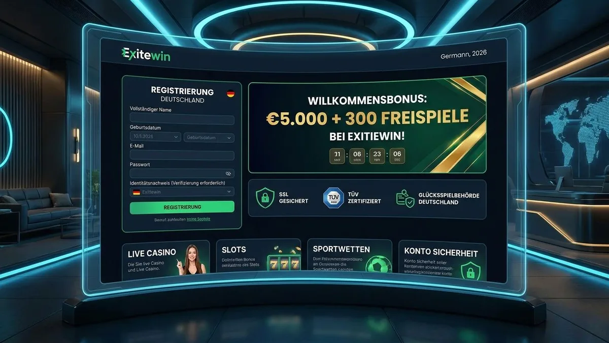 Registrierung mit Bonus
